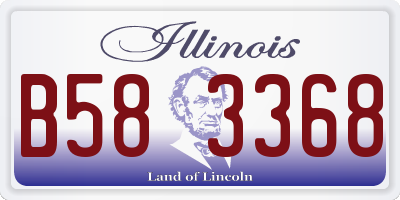 IL license plate B583368