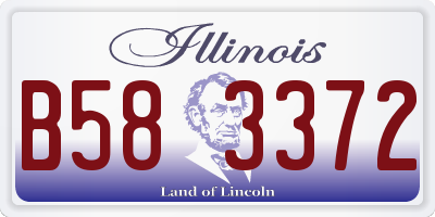IL license plate B583372