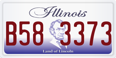 IL license plate B583373