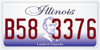 IL license plate B583376