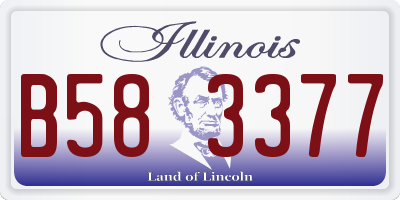 IL license plate B583377