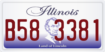 IL license plate B583381