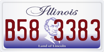 IL license plate B583383