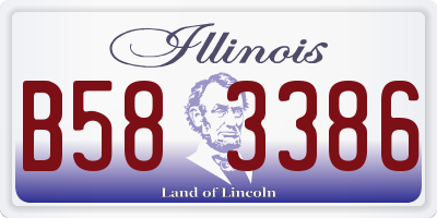 IL license plate B583386