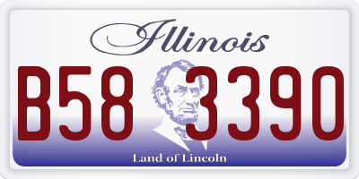 IL license plate B583390