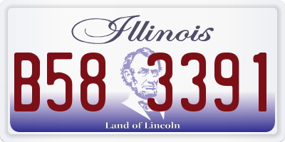 IL license plate B583391
