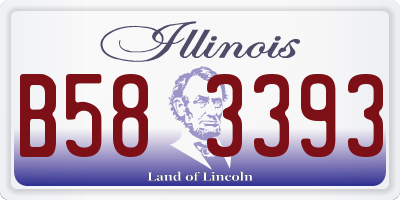 IL license plate B583393