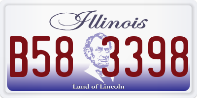 IL license plate B583398