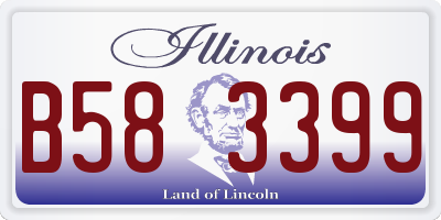 IL license plate B583399