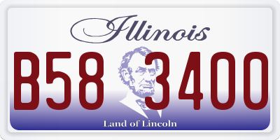 IL license plate B583400