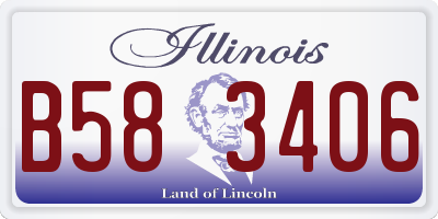 IL license plate B583406