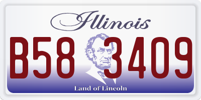 IL license plate B583409