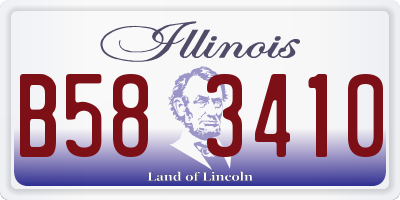 IL license plate B583410