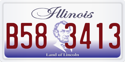 IL license plate B583413