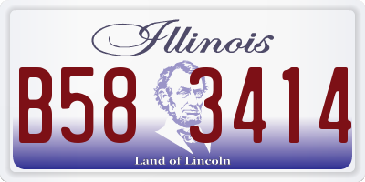 IL license plate B583414