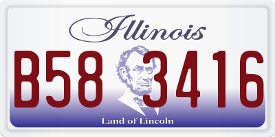 IL license plate B583416