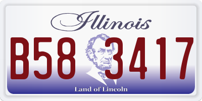 IL license plate B583417