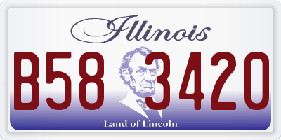 IL license plate B583420