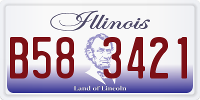 IL license plate B583421