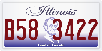 IL license plate B583422