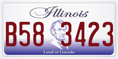 IL license plate B583423