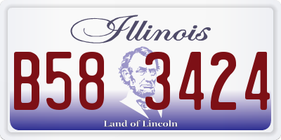 IL license plate B583424