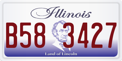 IL license plate B583427