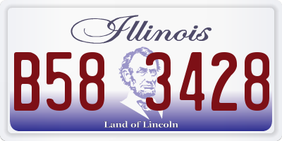 IL license plate B583428