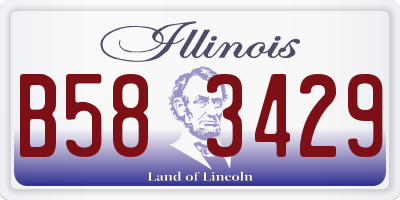 IL license plate B583429