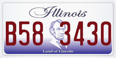IL license plate B583430