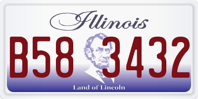 IL license plate B583432