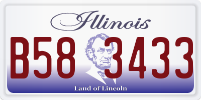 IL license plate B583433