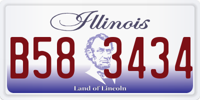 IL license plate B583434