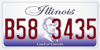 IL license plate B583435