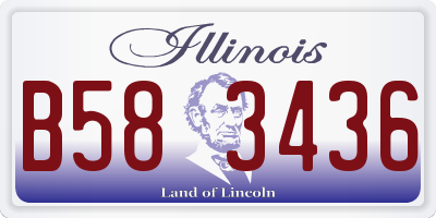 IL license plate B583436