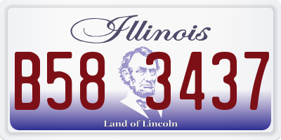 IL license plate B583437