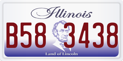 IL license plate B583438