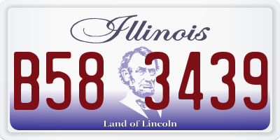 IL license plate B583439