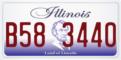 IL license plate B583440