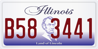 IL license plate B583441