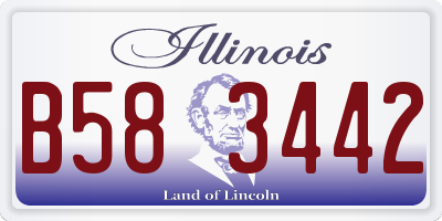IL license plate B583442