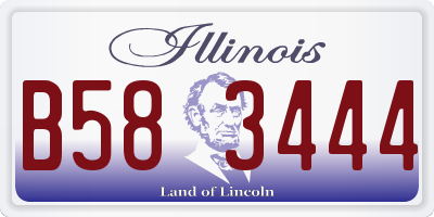 IL license plate B583444