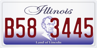IL license plate B583445