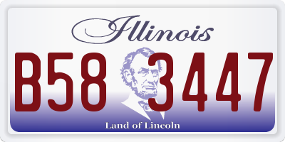 IL license plate B583447