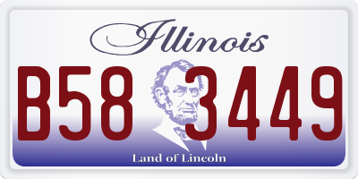 IL license plate B583449
