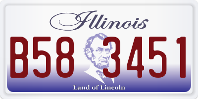 IL license plate B583451