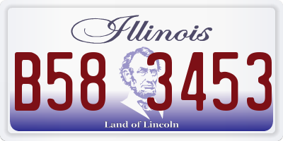 IL license plate B583453