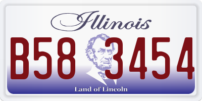 IL license plate B583454