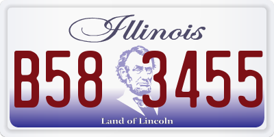 IL license plate B583455