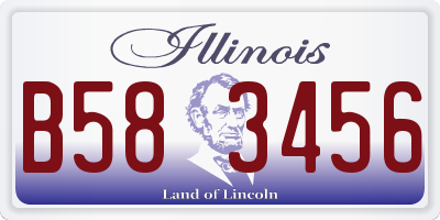 IL license plate B583456
